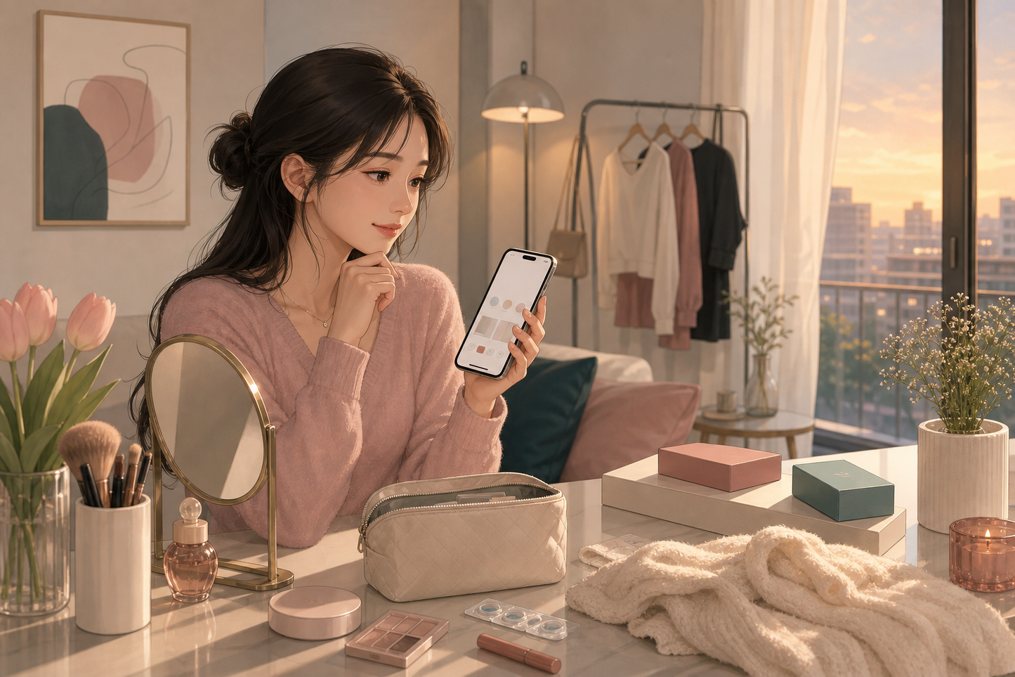 만원대 한달용 컬러렌즈를 고르기 전 색감과 예산을 함께 확인하는 생활 장면