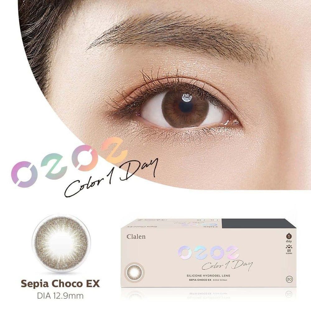 클라렌 오투오투 컬러 원데이 세피아 초코 EX 30p 토릭 렌즈